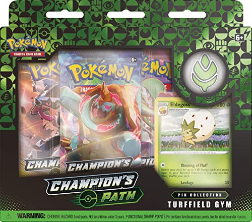 Pokemon TCG: Champion's Path Pin Collection (Turffield, Hulbury, and Motostoke), Multicolor (290-80484)