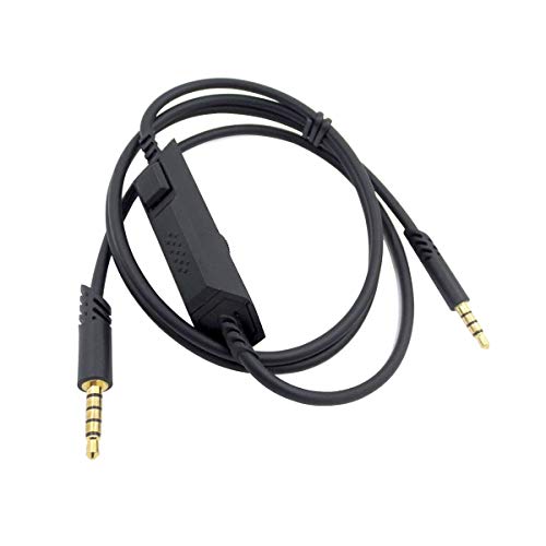 Alfzero Cable connectors A40 Inline Mute Cable for Astro A40 Headset A10 Gaming Headphone Replacement Cable