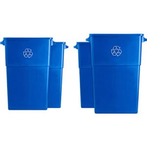genuine joe 23 gallon recycling container (pack of 4)