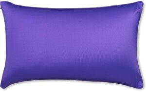 12" x 20" throw pillow – dark lavendar: 1 pcs luxurious premium microbead pillow with 85/15 nylon/spandex fabric. forever fluffy, outstanding beauty & support. silky, soft & beyond comfortable