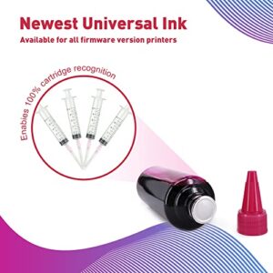 HOTCOLOR Ink Refill Kit 100ML for hp 67 Ink Refill kit 67XL for Envy 6052 6055 Deskjet 1255 2752 Envy Pro 6452 6455 6458(1BK/1C/1Y/1M, 4Pack)