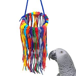 bonka bird toys 51213 large aglet heaven bird toy cotton colorful parrot quaker macaw african grey cockatoo