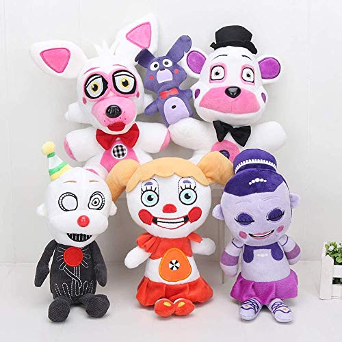 YLEAFUN Five Nights Plush Figure Toys, 7 Inch Plush Toy - Stuffed Toys Dolls - Kids Gifts - Gifts for Five Nights Game Fans