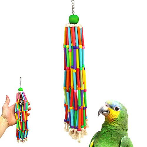 Bonka Bird Toys 000708 Wind Chimes Bird Toy Parrot cage Toys Cages Conure African Grey Parakeet