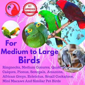 Bonka Bird Toys 000708 Wind Chimes Bird Toy Parrot cage Toys Cages Conure African Grey Parakeet