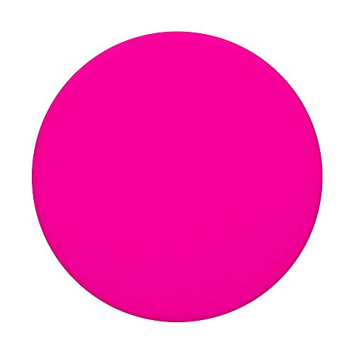 Pink Solid Color Phone Accessory Cute for Women Hot Pink PopSockets PopGrip: Swappable Grip for Phones & Tablets