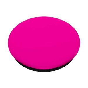Pink Solid Color Phone Accessory Cute for Women Hot Pink PopSockets PopGrip: Swappable Grip for Phones & Tablets