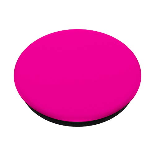 Pink Solid Color Phone Accessory Cute for Women Hot Pink PopSockets PopGrip: Swappable Grip for Phones & Tablets