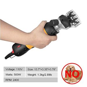 BEETRO 500W, Electric Professional Sheep Shears, Animal Grooming Clippers for Sheep Alpacas Goats and More, 6 Speeds Heavy Duty Farm Livestock Haircut