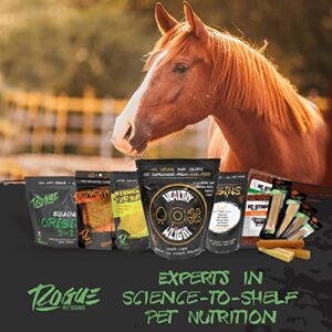 ROGUE PET SCIENCE Origins 5-in-1 Horse Supplement - Pelleted Equine Food Topper w/Natural Omega 3 Fish Oil - Supports Gut Health, Ulcer Relief & Joints-Helps Allergies, Skin and Coat Health (5 lbs)