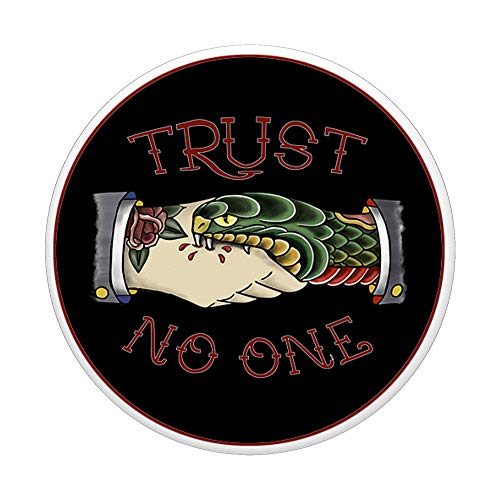 Trust No One - American Traditional Tattoo PopSockets Swappable PopGrip