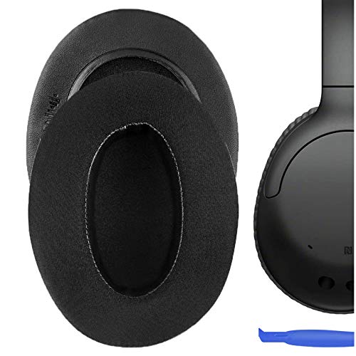 Geekria Sport Extra Thick Cooling Gel Replacement Ear Pads for Sony WH-CH700N, WH-CH710N, WH-CH720N Headphones Earpads, Headset Ear Cushion Repair Parts (Black)