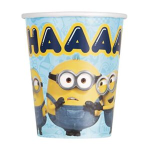 Minions 2 Despicable Me Birthday Party Supplies and Decorations For 16 Guests Paper Plates Napkins Cups Table Cover and Yellow Plastic Cutlery Set