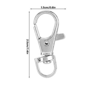 12 Pcs Pet Birds Foot Rings Cage Door Buckle Lock Claw Trigger Snap Hook Iron Anti-Escape Accessory for Pet Birds Parrot Small Animals