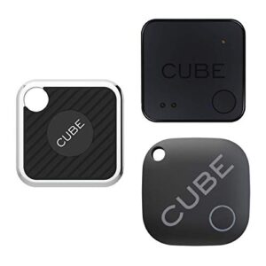 cube pro, cube shadow, cube tracker bundle, key finder smart bluetooth tracker for luggage, wallet, dogs, kids, cats, with app for phone, replaceable battery waterproof tracking device