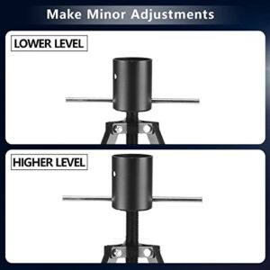 A-KARCK King Pin Adjustable Tripod 5th Wheel Stabilizer, Fifth Stabilizer Tripod Jack with 5000 lbs Load, Reduce Side-to-Side Movement of RV