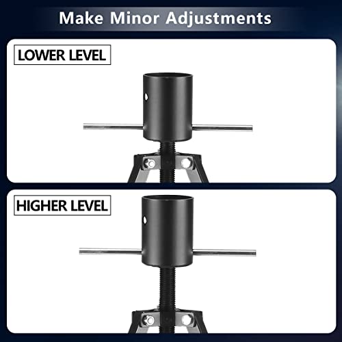 A-KARCK King Pin Adjustable Tripod 5th Wheel Stabilizer, Fifth Stabilizer Tripod Jack with 5000 lbs Load, Reduce Side-to-Side Movement of RV