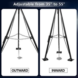 A-KARCK King Pin Adjustable Tripod 5th Wheel Stabilizer, Fifth Stabilizer Tripod Jack with 5000 lbs Load, Reduce Side-to-Side Movement of RV