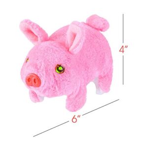 ArtCreativity Walking Pig Toy That Oinks, Wiggles, and Lights Up, Battery Operated Oinking Piggy with Moving Tail and Nose, Interactive Piglet Pet Toy for Kids, Best Gift for Boys and Girls