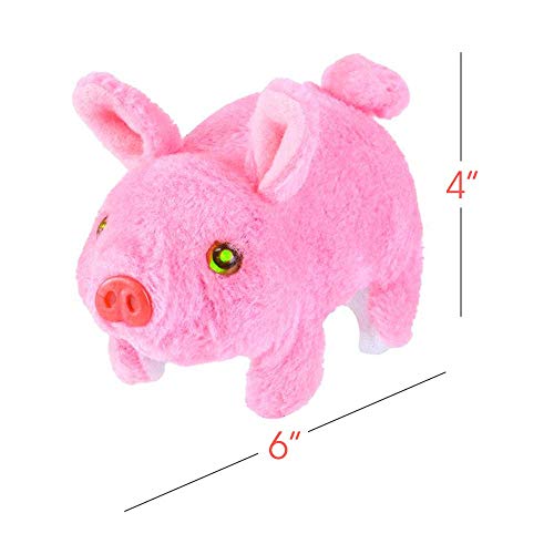 ArtCreativity Walking Pig Toy That Oinks, Wiggles, and Lights Up, Battery Operated Oinking Piggy with Moving Tail and Nose, Interactive Piglet Pet Toy for Kids, Best Gift for Boys and Girls