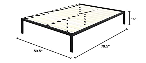 PrimaSleep 14 Inch Modern Metal Platform Bed Frame/Easy Assembly