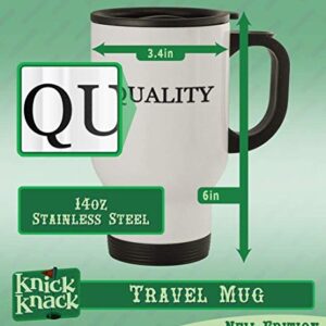 Knick Knack Gifts got spolar? - 14oz Stainless Steel Travel Mug, Silver