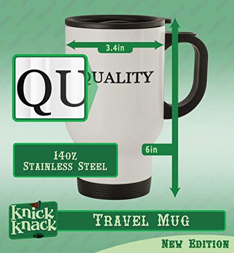 Knick Knack Gifts got spolar? - 14oz Stainless Steel Travel Mug, Silver