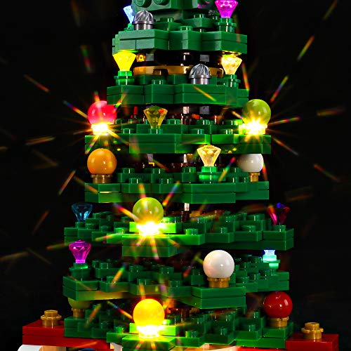 BRIKSMAX Led Lighting Kit for Christmas Tree - Compatible with Lego 40338 Building Blocks Model- Not Include The Lego Set