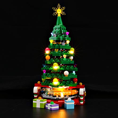 BRIKSMAX Led Lighting Kit for Christmas Tree - Compatible with Lego 40338 Building Blocks Model- Not Include The Lego Set