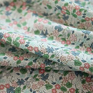 cottonvill 20count cotton print quilting fabric (3yard, 01-07-lady’s sorrel-pink)