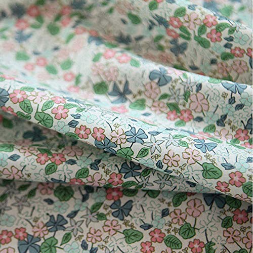 COTTONVILL 20COUNT Cotton Print Quilting Fabric (3yard, 01-07-Lady’s Sorrel-Pink)