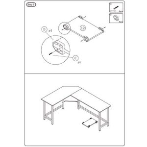 Modern Computer Desk Gaming Desk PC Office L Shaped Desk with Free CPU Stand, Best Wood Steel Home Large Work Space Corner Study Desk Workstation, Space-Saving, Easy to Assemble, Super Durable - Black