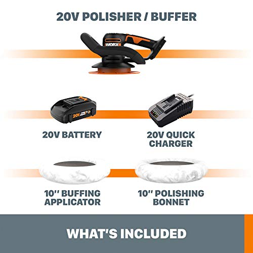 Worx WX856L 20V Power Share 10" Cordless Polisher & Buffer