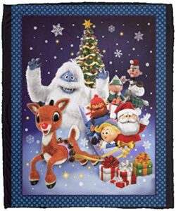 design blankets ruldo the red nosed reindee christmas fleece blanket – sherpa blanket – woven blanket gift family awesome on birthday, christmas cozy plush fleece blanket 50x60 white
