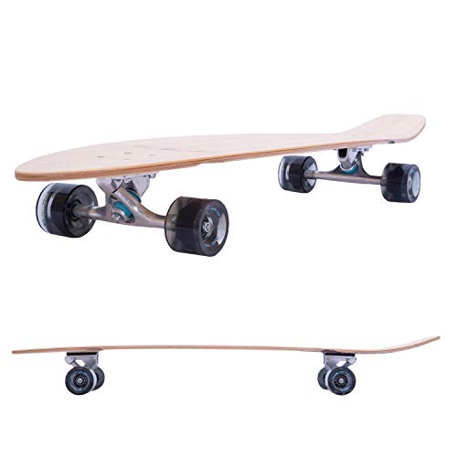 TailorShape Race Clothes 44" Bamboo and Canadian Maple Longboard Skateboard Cruiser Flowers