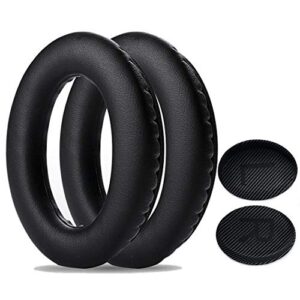 premium replacement ear pads for qc15 / qc25 / qc35 & 35 ii / qc2 / ae2 / ae2i / ae2w - headphones ear cushion kit (black)