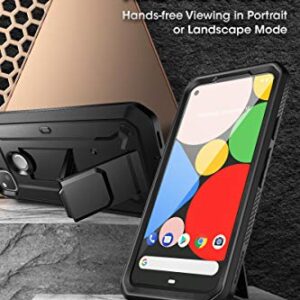 SUPCASE Unicorn Beetle Pro Series Case for Google Pixel 4A (2020 Release), Full-Body Rugged Holster Case with Built-in Screen Protector (Black)