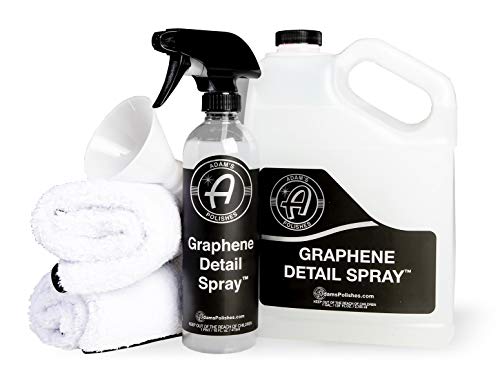 Adam’s Graphene Detail Spray Refill Kit - Extends Protection of Waxes, Sealants, & Coatings | Quick, Waterless Detailer For Car Detailing | Clay Bar, Drying Aid, Add Shine Gloss Ceramic Protection