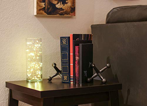 Retro Matte Grey Cast Iron Giant Jack Decorative Bookends - Table Sculptures - Door Stops 3.75 Inches Long