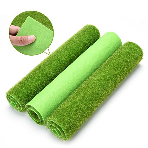 Cocoarm Artificial Grass Turf Lawn, Synthetic Artificial Grass Mat Turf Lawn Garden Micro Landscape Ornament Dollhouse Grass Home Decor for Indoor and Outdoor Use, Non Toxic for Pet, 12 x 12inch