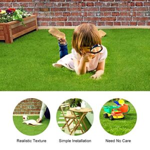 Cocoarm Artificial Grass Turf Lawn, Synthetic Artificial Grass Mat Turf Lawn Garden Micro Landscape Ornament Dollhouse Grass Home Decor for Indoor and Outdoor Use, Non Toxic for Pet, 12 x 12inch