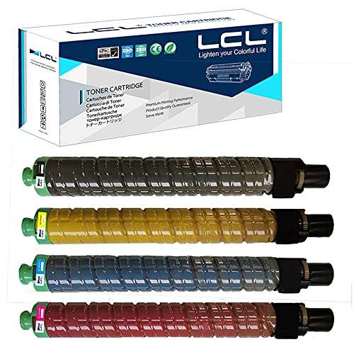 LCL Compatible Toner Cartridge Replacement for Ricoh 821117 821120 821119 821118 821181 821184 821183 821182 SP C830DN C830DNA SP C831D SP C830 C830dn C831 C831dn (4-Pack Black Cyan Magenta Yellow)