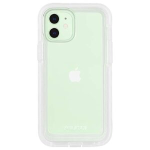 pelican - voyager series - case for iphone 12 mini (5g) - military drop protection - holster - 5.4 inch - clear