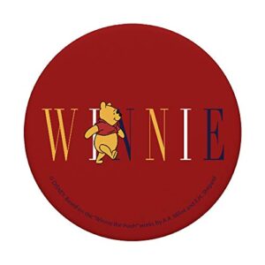 Disney Winnie The Pooh Winnie Text PopSockets Swappable PopGrip