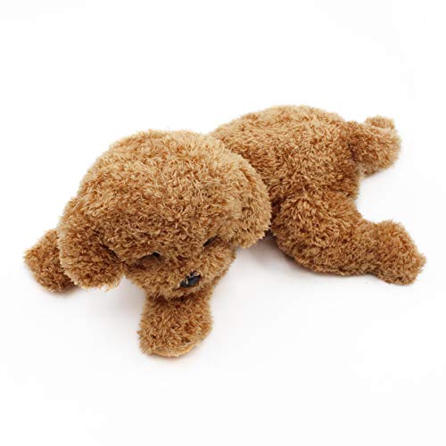 oits cute Simulation Poodle Dog Stuffed Animal Soft Plush Puppy Toys (Brown 18")