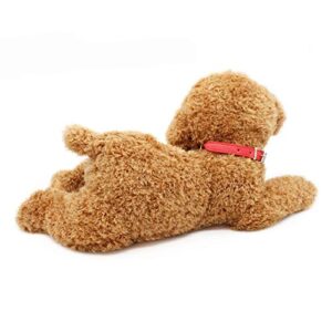 oits cute Simulation Poodle Dog Stuffed Animal Soft Plush Puppy Toys (Brown 18")