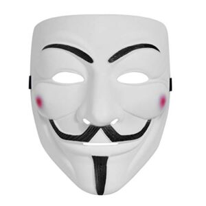 wlparty hackers mask white v for vendetta halloween face mask costume cosplay party