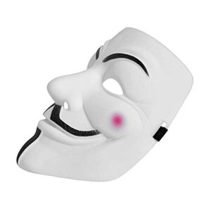 WLPARTY hackers mask white V for Vendetta Halloween face mask Costume Cosplay Party