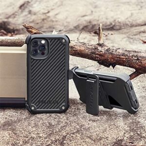 Pelican - SHIELD Series - Kevlar Case for iPhone 12 Pro Max (5G) - 21 ft Drop Protection - 6.7 Inch - Black