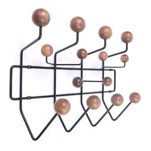coat hooks hang it all coat rack wall mounted coat hooks with solid walnut wooden balls